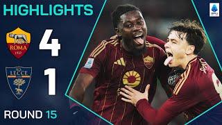 ROMA-LECCE 4-1 | HIGHLIGHTS | 15ª GIORNATA | SERIE A ENILIVE 2024/25