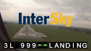 InterSky pilot´s view landing Flughafen Graz | Dash 8-314 OE-LIA