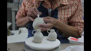 Learn how to hand build porcelain dinnerware with Antoinette Badenhorst