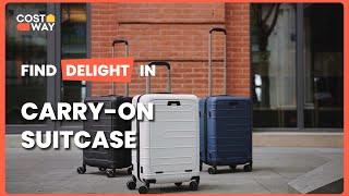 COSTWAY - 20 Inch Carry-on Luggage PC Hardside Suitcase BL10004DK #costway #review