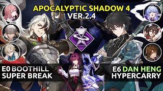 E0S1 Boothill & E6S1 Dan Heng | Apocalyptic Shadow 4 | Honkai Star Rail 2.4