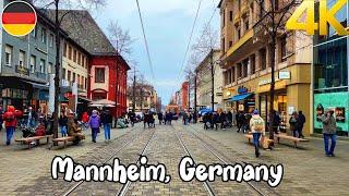 Mannheim, Deutschland, Rundgang 4K 60fps