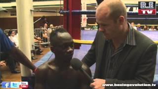 Ben Doughty's post fight interview with Matar Sambou