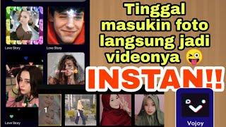 TUTORIAL EDIT VIDEO LAGU LOVE STORY |  vojoy apps