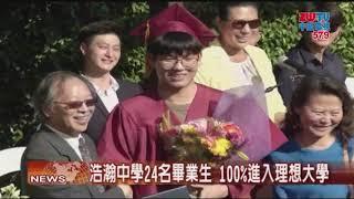 2019.06.11中旺新聞-1　浩瀚中學舉行畢業典禮　大學升學率百分之一百