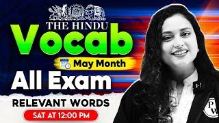 The Hindu Vocab | May Month Vocabulary for All Exam 2025 | by Rupam Ma'am