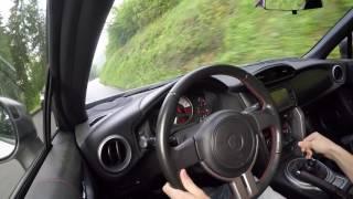 Toyota GT86 drift on mountain roads