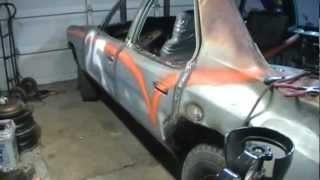 Demolition derby tech, Door welding finished. Welding technic tips.