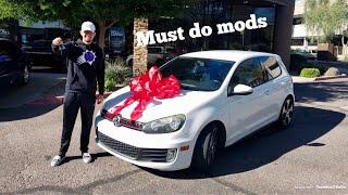 WINNING A GTI AND MODDING IT!!!!!!MK6 VW GTI Short Shifter install/ Go fast bits Diverter valve