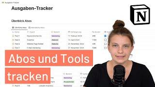 Ausgaben-Tracker für Tools und Abos in Notion erstellen: Schritt für Schritt (inkl. Template)