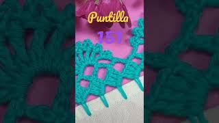 Puntilla fácil,  ideal para principiantes #puntillas #crocheterapia #creacioneslucy #crochet #arte