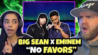 EMINEM SPAZZED ON THIS TRACK | Big Sean x Eminem - No Favors (Karen's First Time Reaction)