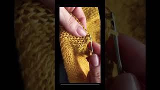 Любимая обработка #вязание #вязаниеспицами #урокивязания