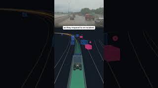 Watch an autonomous truck powered by the Aurora Driver proactively responds to emergency vehicles