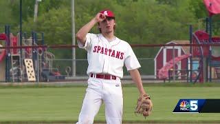 Seth Petrashune tosses no-hitter for Saranac high school baseball win in Class B finals