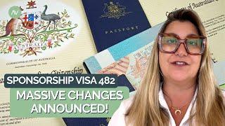 Recap of the 482 Australian Sponsorship Visa Changes and new Pathway to PR via 186