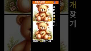 시니어 정보마당-틀린그림찾기(다른그림찾기) - 곰돌이