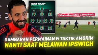 Semua Pemain Kaget Dengan Posisi Barunya!!! Gambaran Formasi Yang Akan Dipakai Amorim Lawan Ipswich