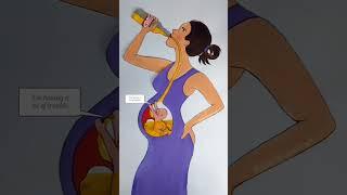 Stop drinking  And save your baby️ #rifanaartandcraft #shortvideo #deepmeaningvideos #rifanaart