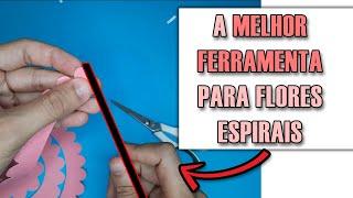 A melhor ferramenta para fazer rosas 3d em espiral | DIY + MOLDE