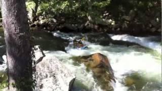 Nantahala River Rafting Accident. Near Drowning. Class 3 Rapids.