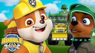 Rubble's Monster Truck Stops Boomer & Mayor Humdinger! w/ PAW Patrol Rocky | Rubble & Crew