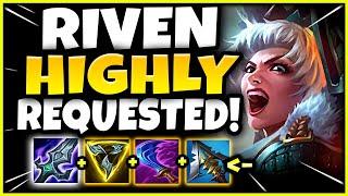 RIVEN'S MOST HIGHLY REQUESTED ON-HIT BUILD! (HOW STRONG IS IT?) - S12 Riven TOP Gameplay Guide