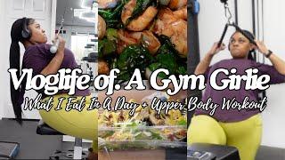 What I Eat In A Day Non-Restrictive To Lose Weight Naturally| Upper Body Workout| FITGIRLVLOG