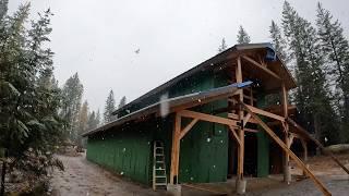 The RAIN Is PREVENTING Us From Getting DRIED IN - Underlayment, More Sheathing And RAIN For Days