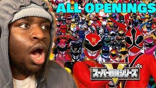 ORIGINAL POWER RANGERS??!?! | Super Sentai ALL Openings REACTION!!!!