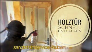 HOLZTÜR Schleifen, SANDSTRAHLEN Holz, HOLZ Sandstrahlen