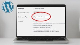How To Change Wordpress Dashboard Language