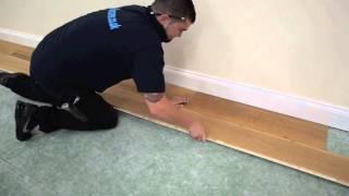 How to fit an engineered floor with locking systen