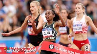 Weini Kelati BURSTS to 10,000m win, qualifies for Paris; Parker Valby finishes second | NBC Sports