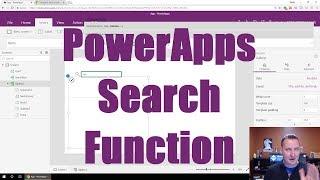 PowerApps Search Function