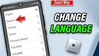 How to change Roblox language 2025