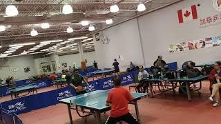 Table Tennis Canada: CCTTA 2020 Teddy RAMAROSON vs Tony LIANG (Long PIPS Attacker)