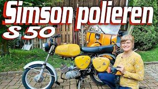 Simson S50 / S51 polieren Originallack erhalten S50 B2 Bj.1977 saharabraun DDR Lack Fahrzeuge Moped