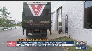 Homeowners wait for repairs from Veteran Construction