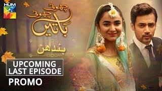 Choti Choti Batain | Bandhan | Upcoming Last Episode | Promo | HUM TV