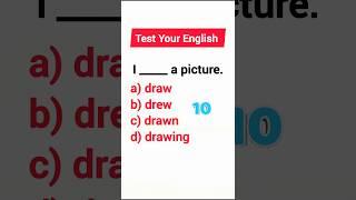 Past Simple Tense Quiz | Test Your English Grammar! #Shorts #english