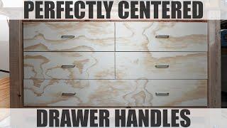 How To Install Drawer Handles on Cabinets - Perfectly Centered!