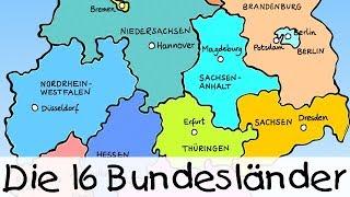  Die 16 Bundesländer || Kinderlieder zum Lernen