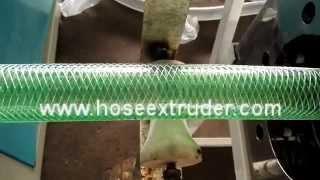 polyester yarn reinforced pvc steel wire hose extrusion machine