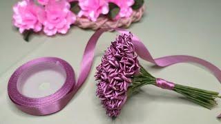 DIY| cara membuat buket bunga mawar mini |Rose Mini Bouquet #satinribbonflowers