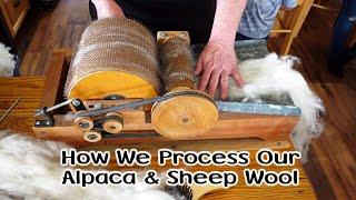 Processing Our Sheep & Alpaca Wool into Yarn