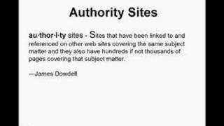 What is an authority Site?