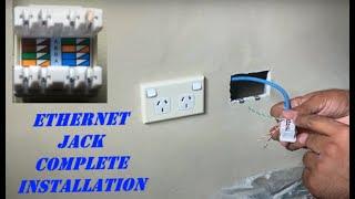 How To Add a Network Jack To a wall Using Cat6 Cable