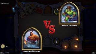 Book of Heroes Garrosh vs Rehgar Earthfury | Hearthstone Book of Heroes