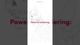 POWER OF RENDERING ! #drawing #rendering #art #artedigital
